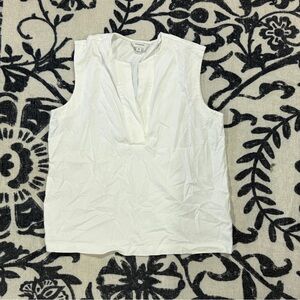 Banana Republic White Sleeveless Tank Top